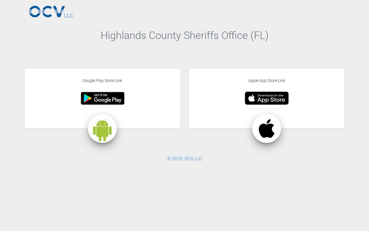 Highlands County Sheriff app for current arrest booking photos